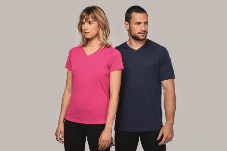 Sport T-Shirt V-Ausschnitt Damen