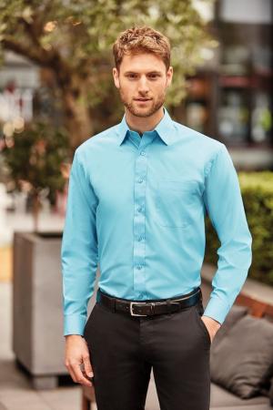 Popeline Hemd Langarm