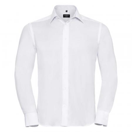Tailliertes bügelfreies Hemd Langarm