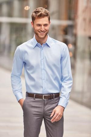 Tailliertes bügelfreies Hemd Langarm