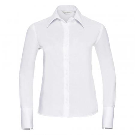 Taillierte bügelfreie Bluse Langarm