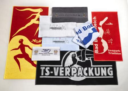 Sonderproduktion Frottee mit Einwebung