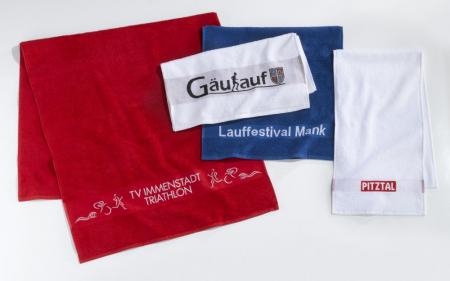 Sonderproduktion Frottee mit Einwebung
